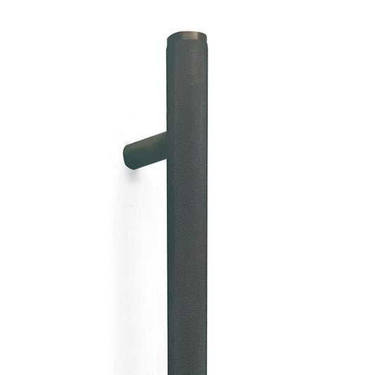 Bellevue Knurled Entry Pull Handle Bronze
