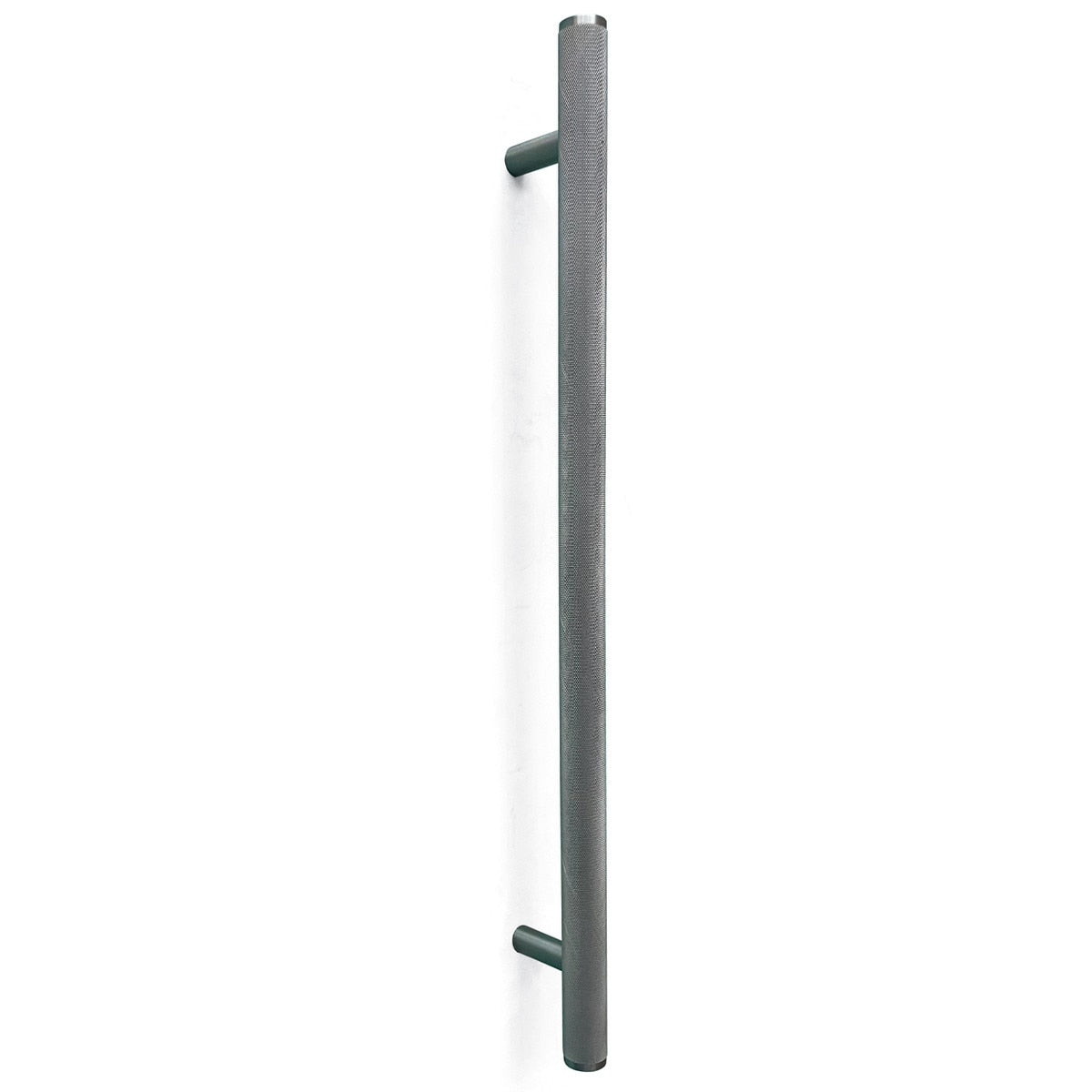Bellevue Knurled Entry Pull Handle Dull Brushed Nickel