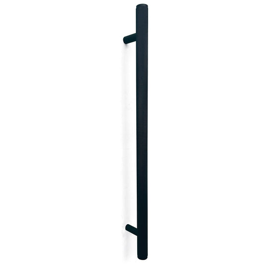 Bellevue Knurled Entry Pull Handle Matt Black