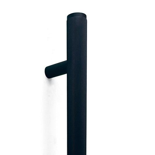 Bellevue Lined Entry Pull Handle Matt Black