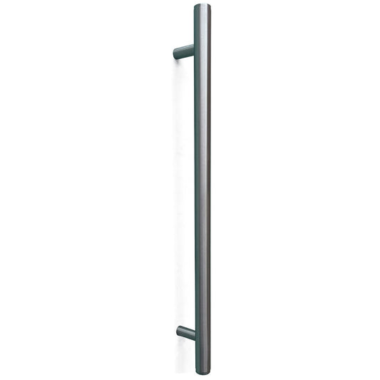 Bellevue Plain Entry Pull Handle Dull Brushed Nickel