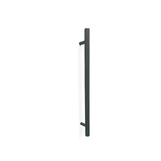 Bellevue Knurled Door Pull with Back-to-Back Fixing 416mm Matt Black