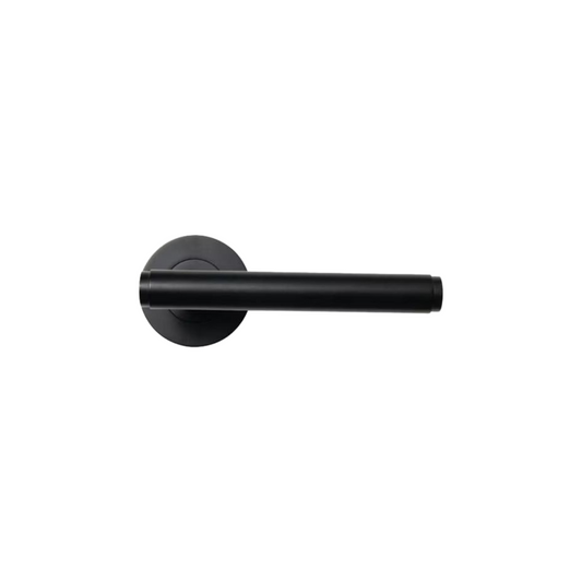 Bellevue Plain Lever Handle Set Matt Black