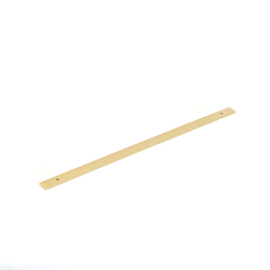 Bellevue Solid Brass Plain Backplate Brushed Satin Brass 320mm