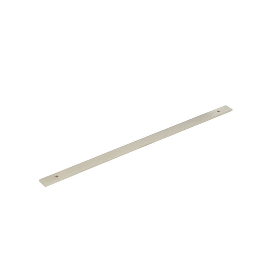 Bellevue Solid Brass Plain Backplate Dull Brushed Nickel 320mm