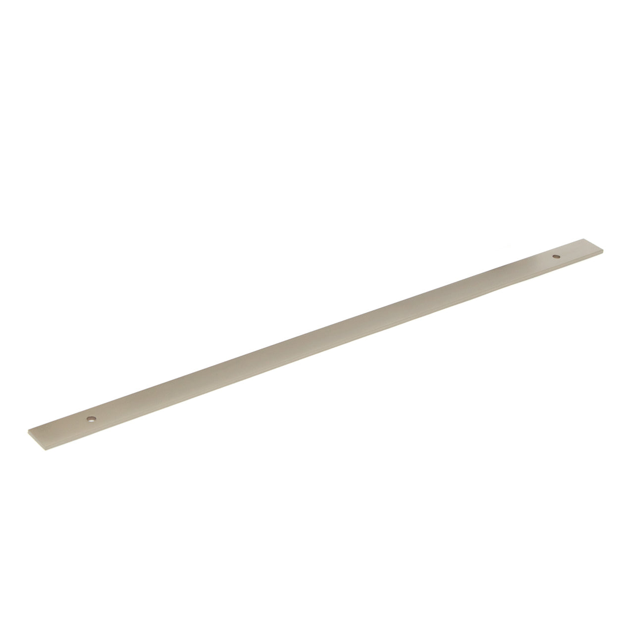 Bellevue Solid Brass Plain Backplate Dull Brushed Nickel 416mm