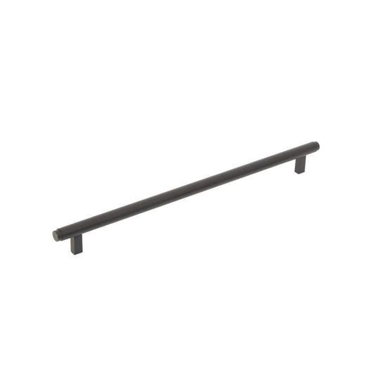 Bellevue Solid Brass Plain Bar Pull Matt Black 320mm