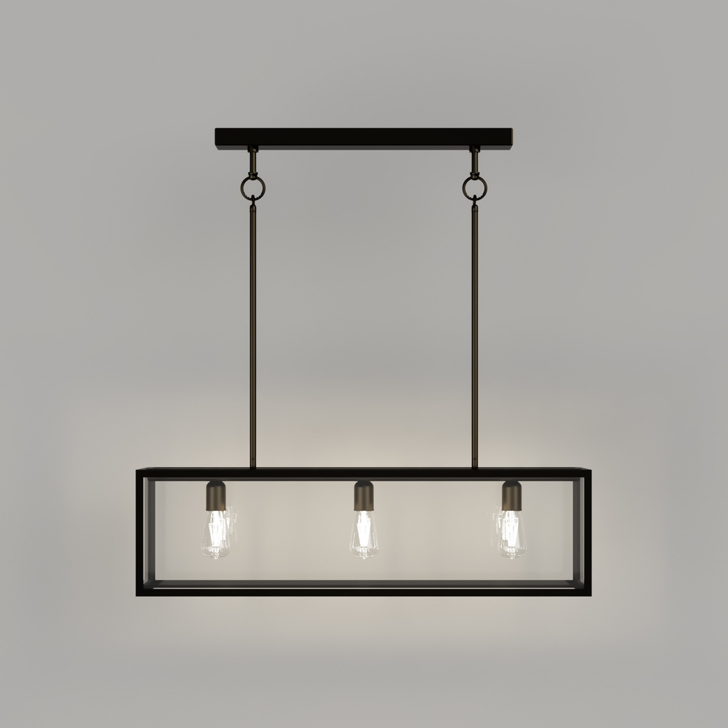 Dover Linear 3 Light Lantern Old Bronze