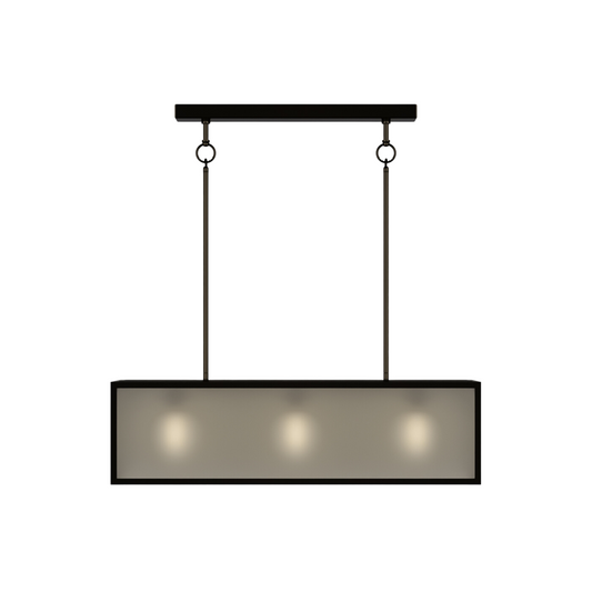 Dover Linear 3 Light Lantern Old Bronze