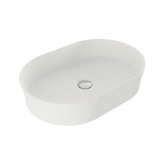 Fino 55 x 38 Above Counter Fireclay Basin Matte White