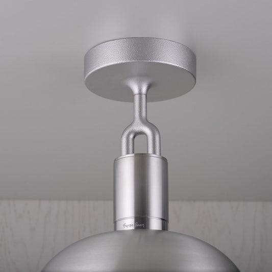 Forked Ceiling / Shade / Globe / Smoked / Medium / Steel