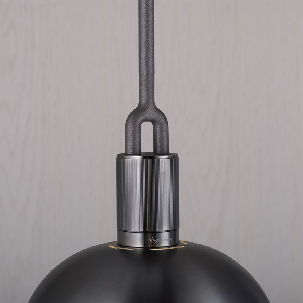 Forked Pendant / Shade / Medium / Gun Metal
