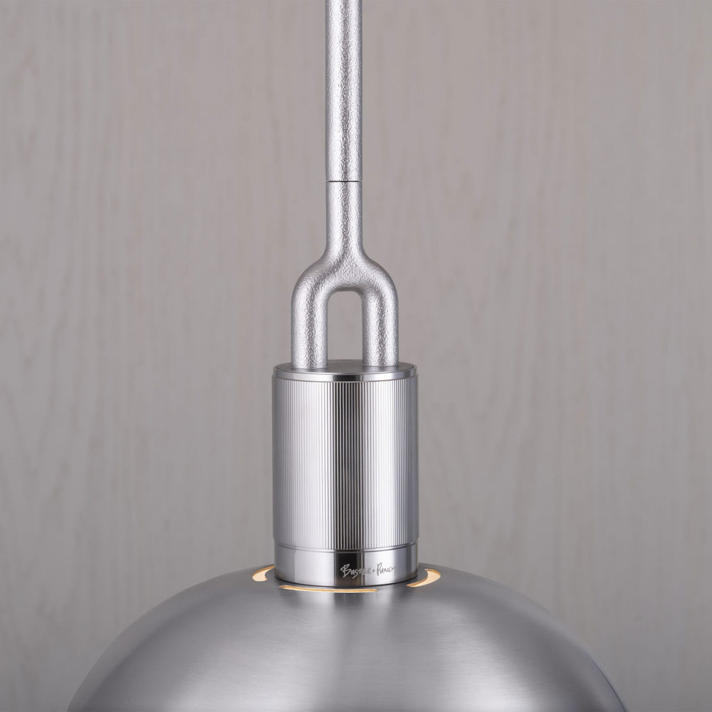 Forked Pendant / Shade / Medium / Steel