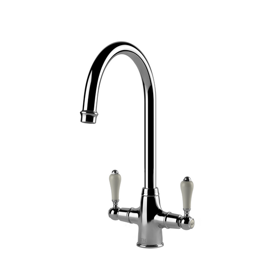 Ludlow Double Sink Mixer Chrome