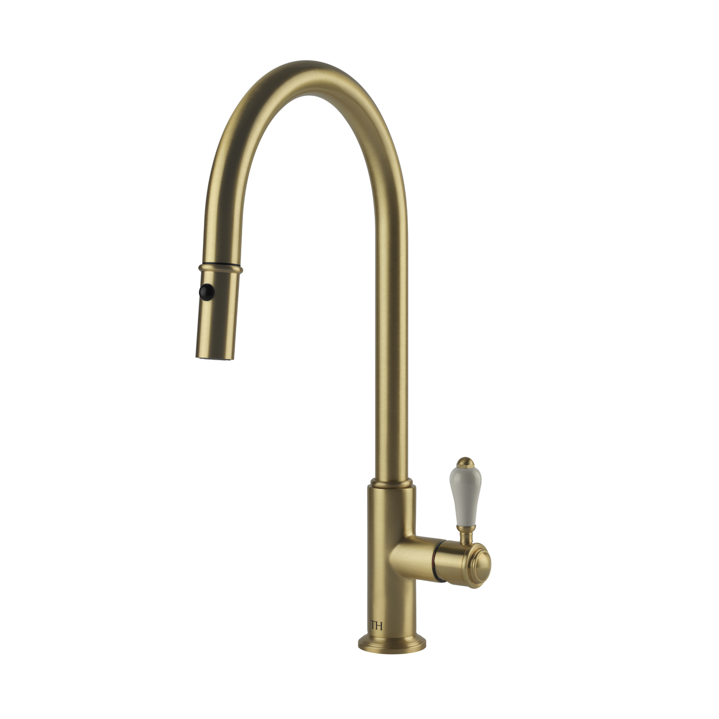 Ludlow Pull Out Sink Mixer Brushed Brass