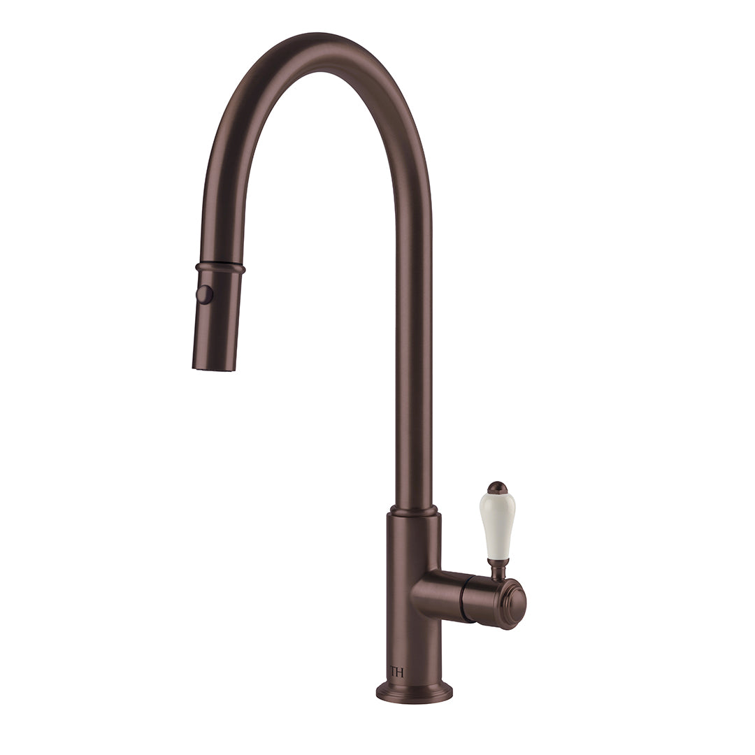 Ludlow Pull Out Sink Mixer English Bronze