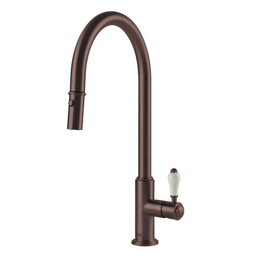 Ludlow Pull Out Sink Mixer English Bronze