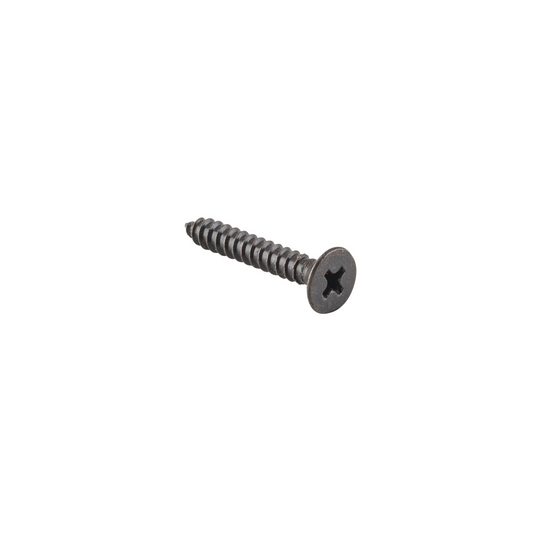 Screw - Hinge Matt Black 8g x 25mm (50 pack)