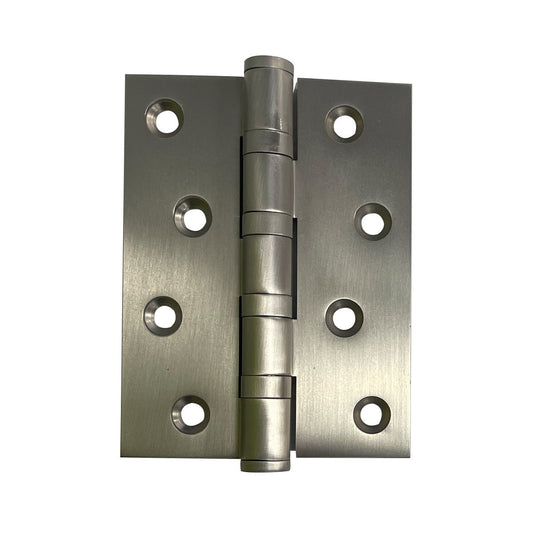 Solid Brass Hinge 100mm x 76mm Dull Brushed Nickel