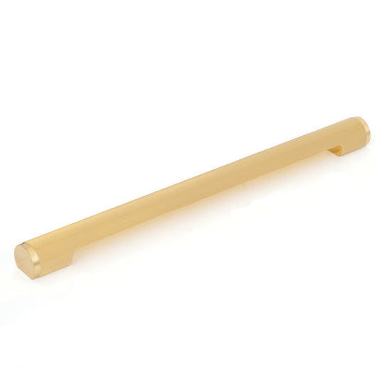 Manhattan Solid Brass Lined Pull Handle Brushed Satin Brass 320mm