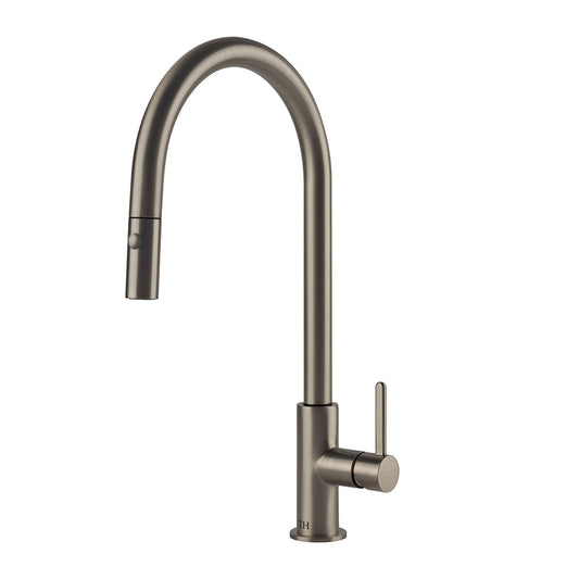 Naples Pull Out Sink Mixer Brushed Nickel