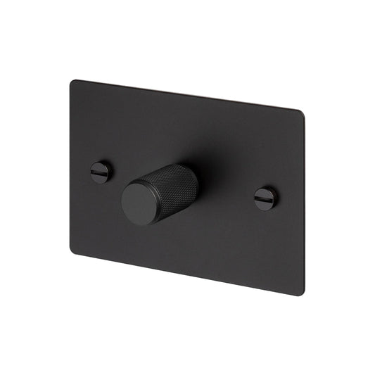 1G Dimmer / Horizontal / 250W Retractive / Cross / Black