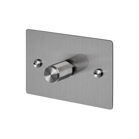 1G Dimmer / Horizontal / 100W / Cross / Steel