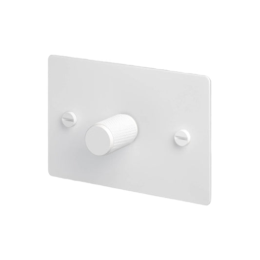 1G Dimmer / Horizontal / 250W Retractive / Cross / White