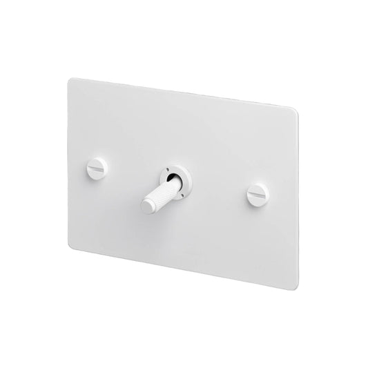 1G Toggle / Horizontal / Retractive / Cross / White