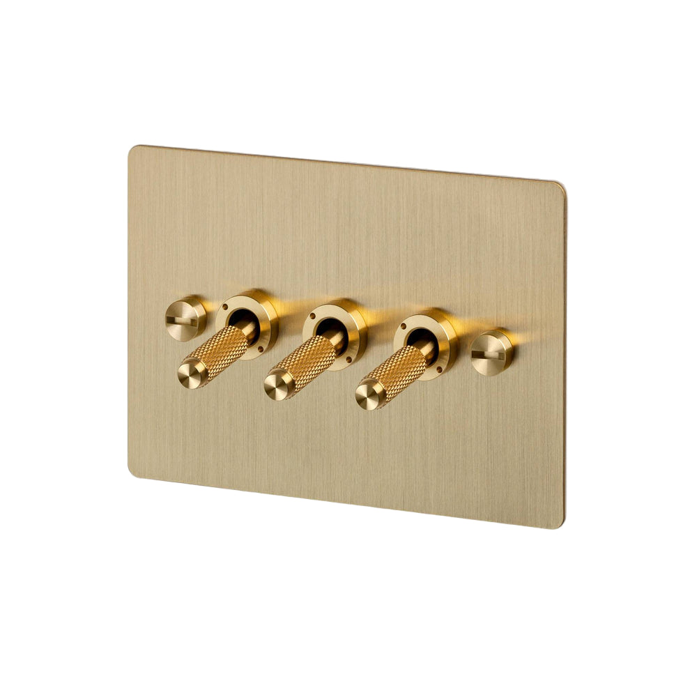 3G Toggle / Horizontal / 2-Way / Cross / Brass