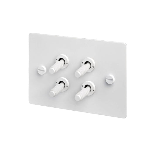 4G Toggle / Horizontal / 2-Way / Cross / White