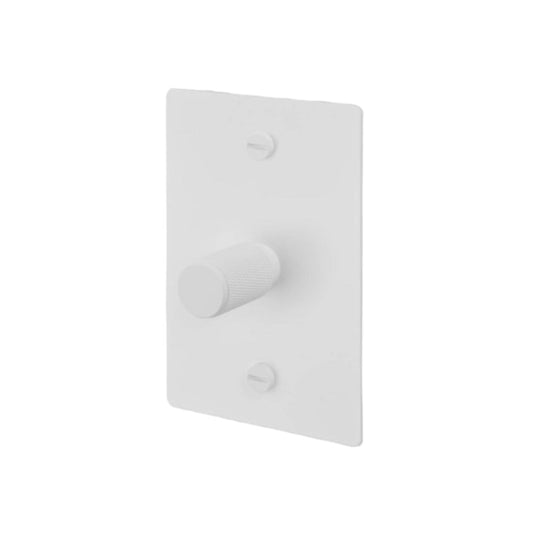 1G Dimmer / Vertical / 100W / Cross / White