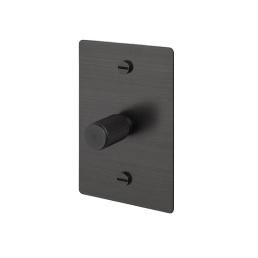 1G Dimmer / Vertical / 250W Retractive / Cross / Smoked Bronze