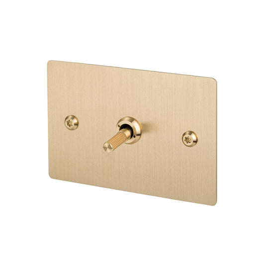 1G Toggle / Horizontal / 2-Way / Linear / Brass