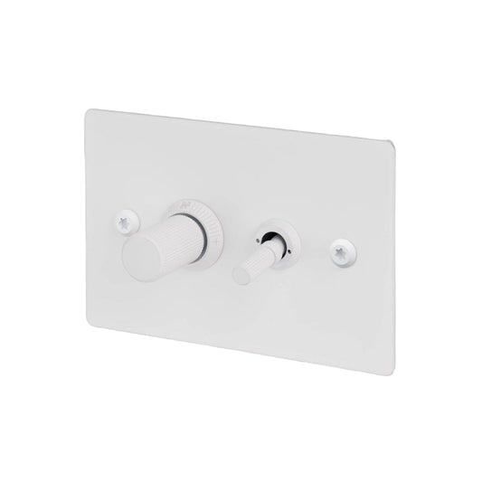 2G Toggle + Dimmer / Horizontal / Linear / White