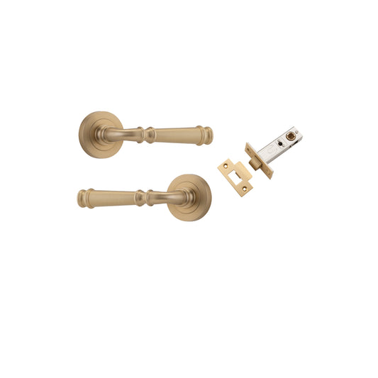 Verona Lever on Rose Brushed Brass Passage Kit