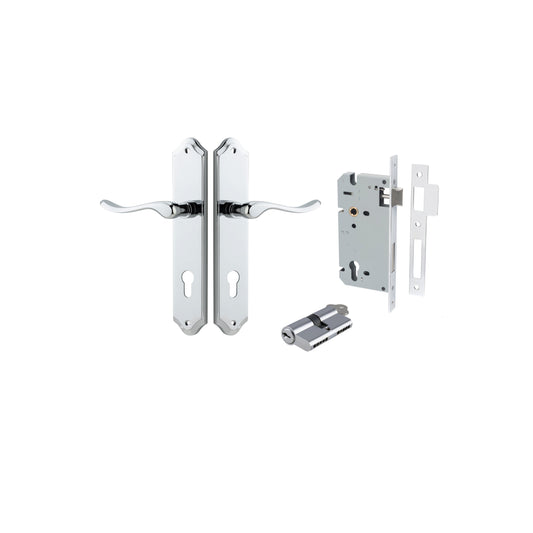 Stirling Lever Shouldered Polished Chrome Entrance Kit - Key/Key
