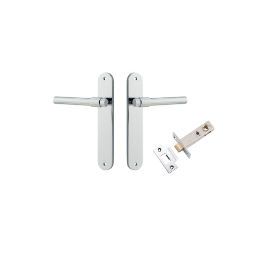 Helsinki Lever Oval Polished Chrome Passage Kit