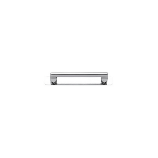 Baltimore Cabinet Pull with Backplate Polished Chrome CTC 128mm