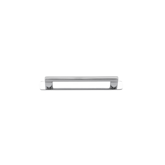 Baltimore Cabinet Pull with Backplate Polished Chrome CTC 160mm