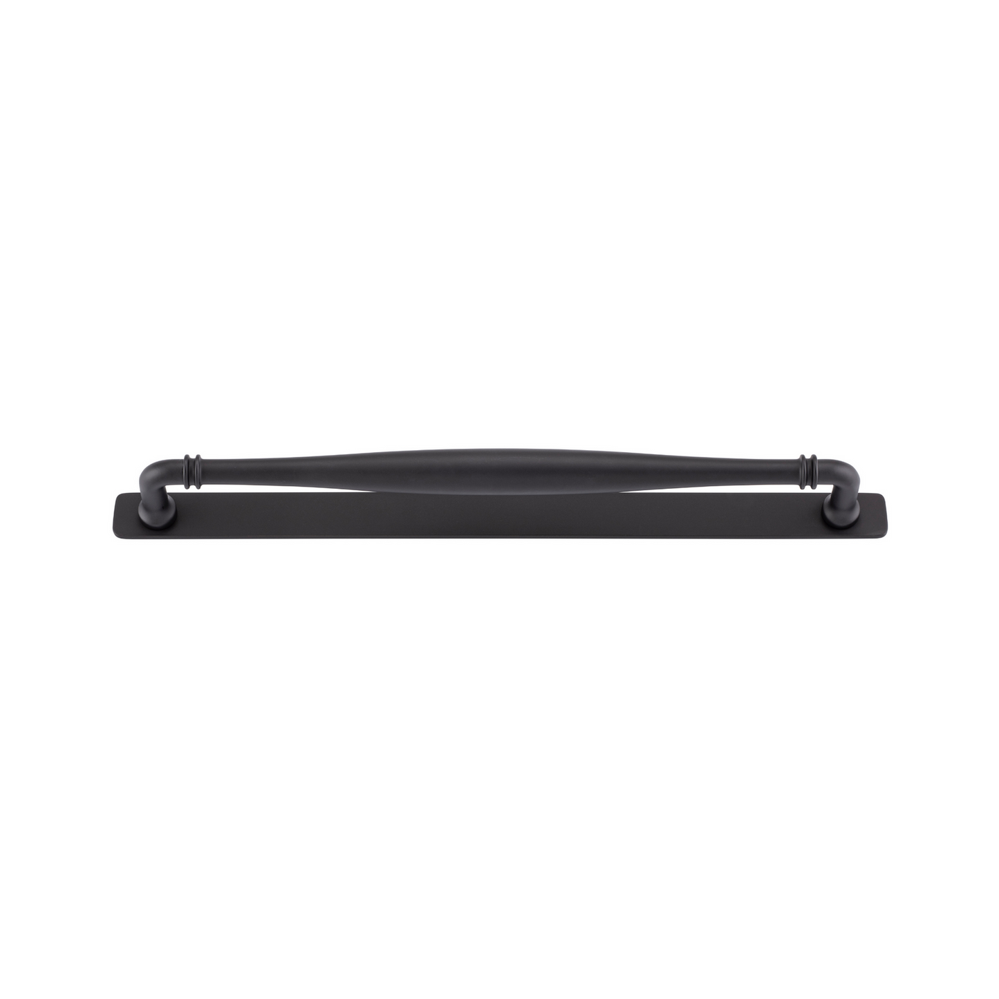 Sarlat Cabinet Pull with Backplate Matt Black CTC 320mm