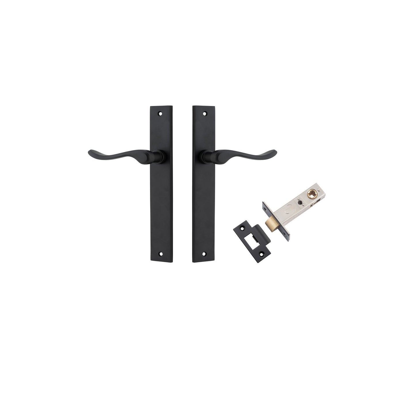 Stirling Lever Rectangular Matt Black Passage Kit