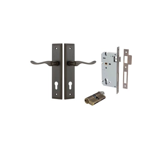 Stirling Lever Stepped Signature Brass Entrance Kit - Key/Key