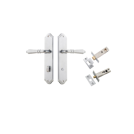 Sarlat Lever Shouldered Brushed Chrome Privacy Kit