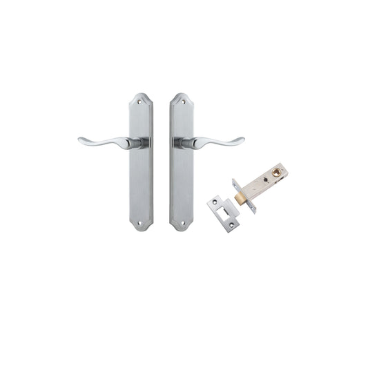 Stirling Lever Shouldered Brushed Chrome Passage Kit