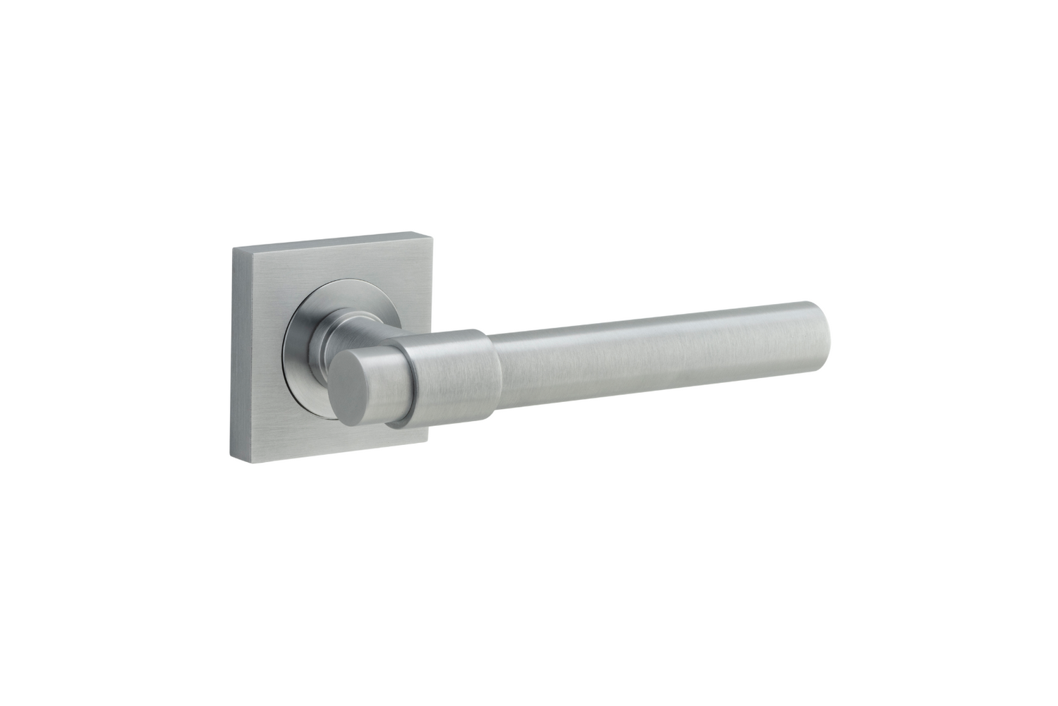 Helsinki Lever on Square Rose Brushed Chrome