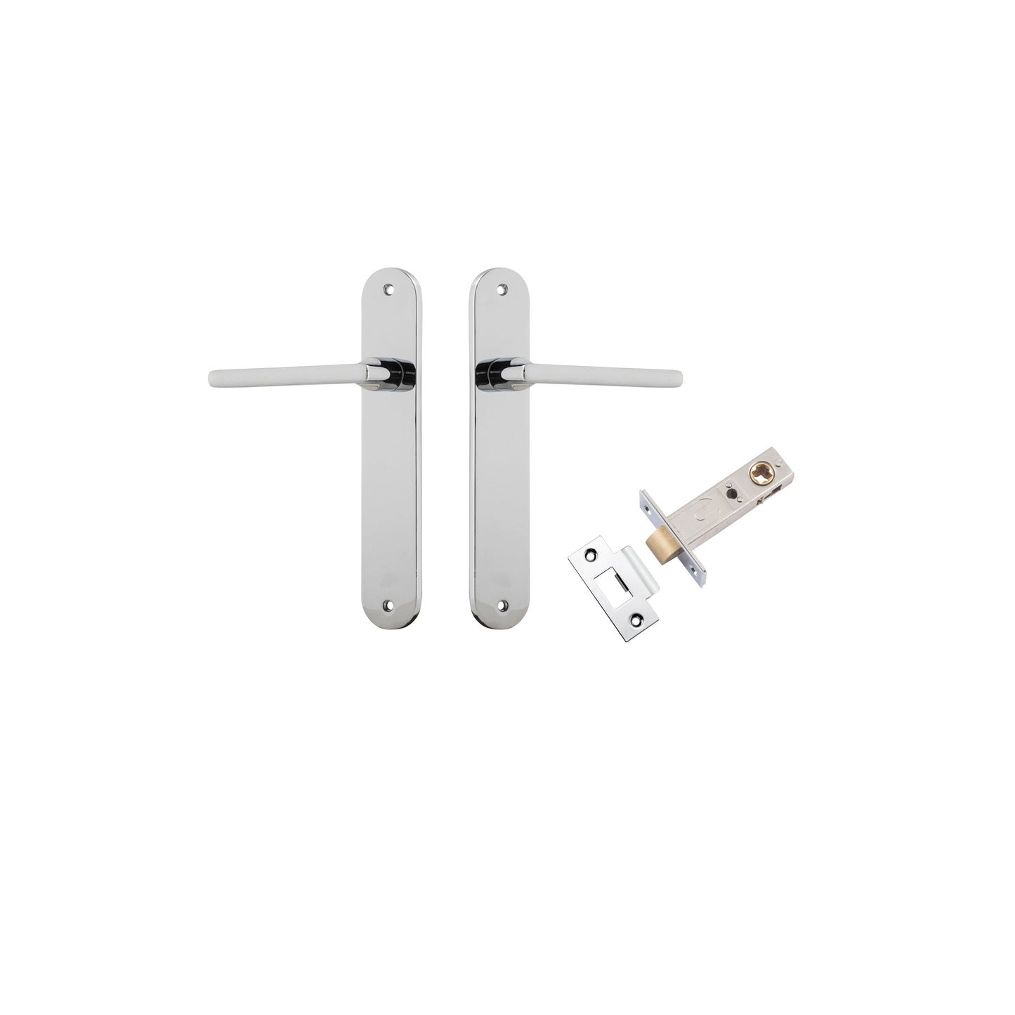 Baltimore Lever Oval Polished Chrome Passage Kit