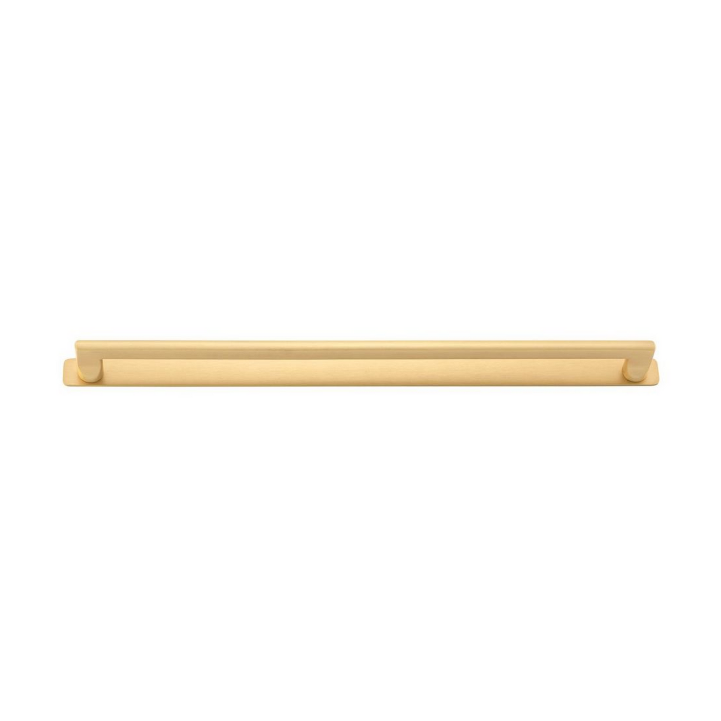 Baltimore Cabinet Pull with Backplate Brushed Brass CTC 450mm