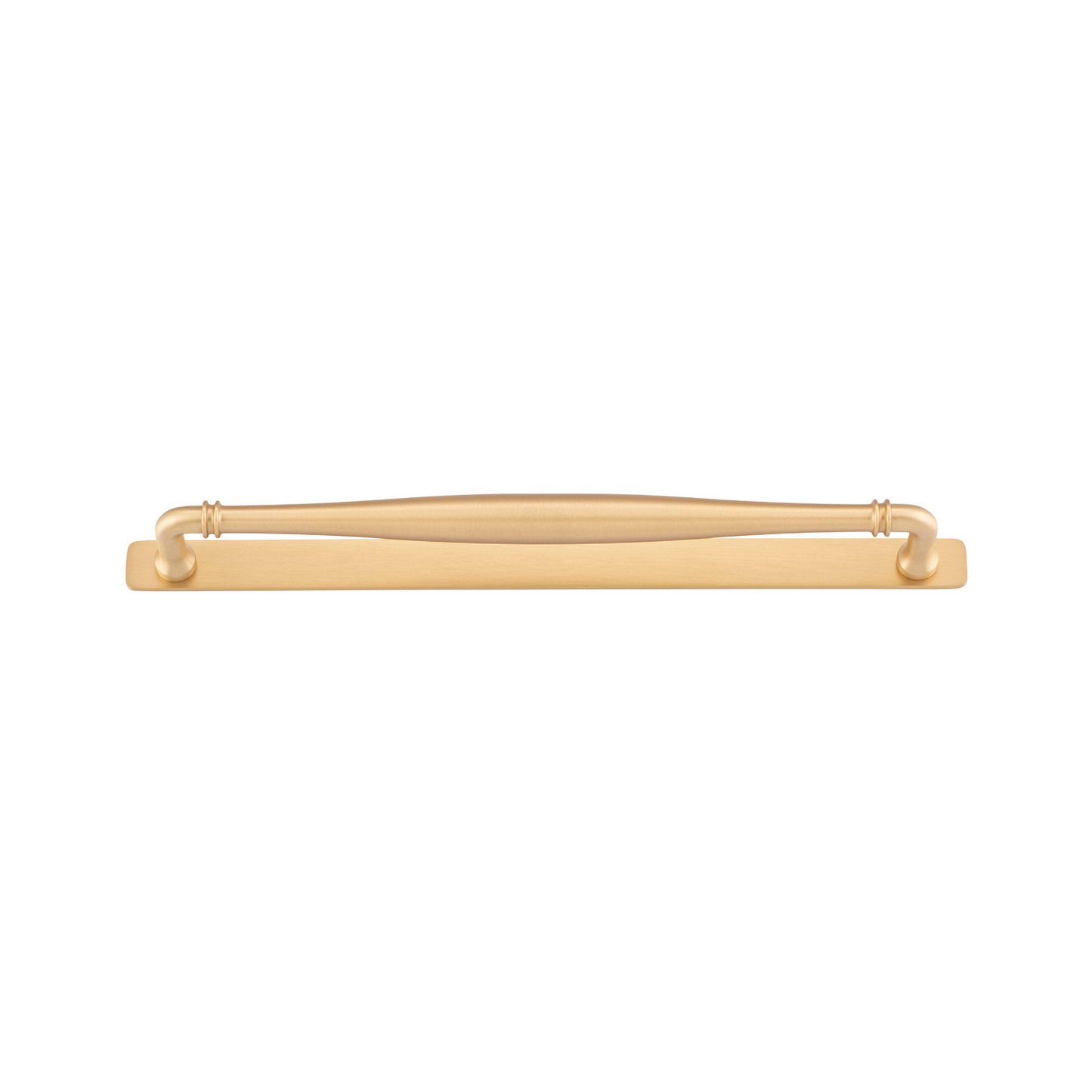 Sarlat Cabinet Pull with Backplate Brushed Brass CTC 320mm