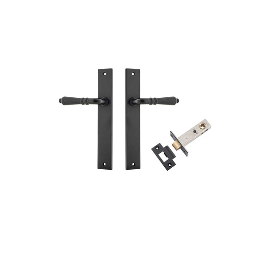 Sarlat Lever Rectangular Matt Black Passage Kit